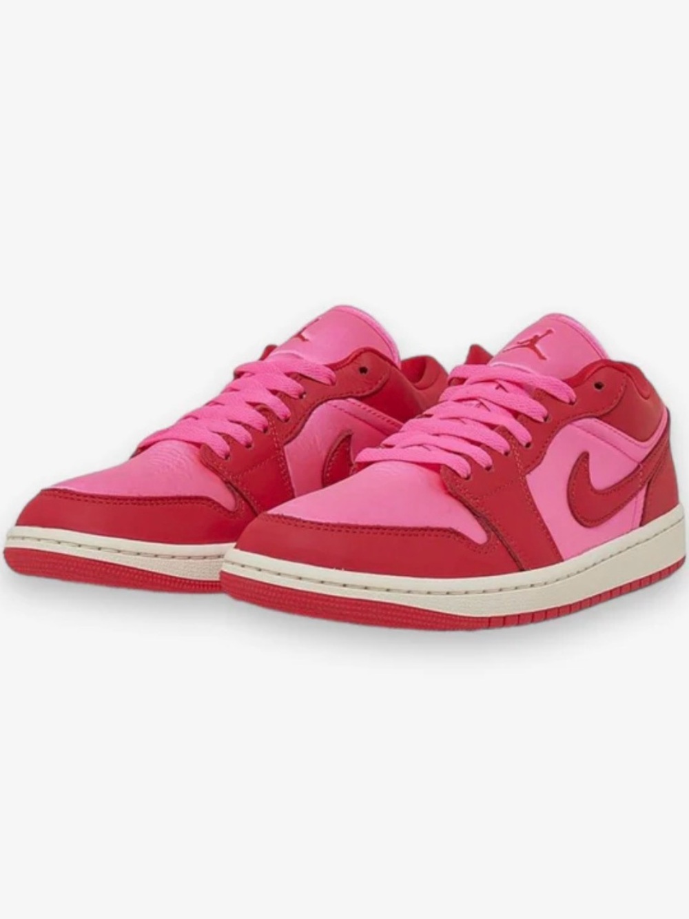 Jordan Women's Low-Top Sneakers in Pink and Red